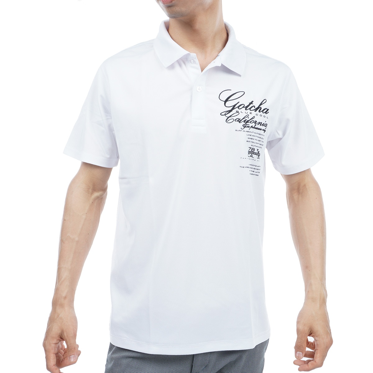 UVカットドライ ビッグロゴ 半袖ポロシャツ(半袖シャツ・ポロシャツ
