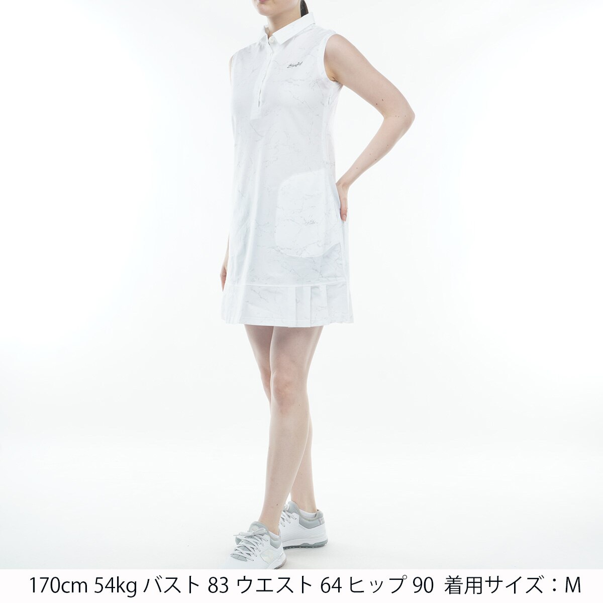 BRIEFING GOLF タイダイ　ノースリーブワンピース　ネイビー　Mサイズ brg231w55-01.jpg