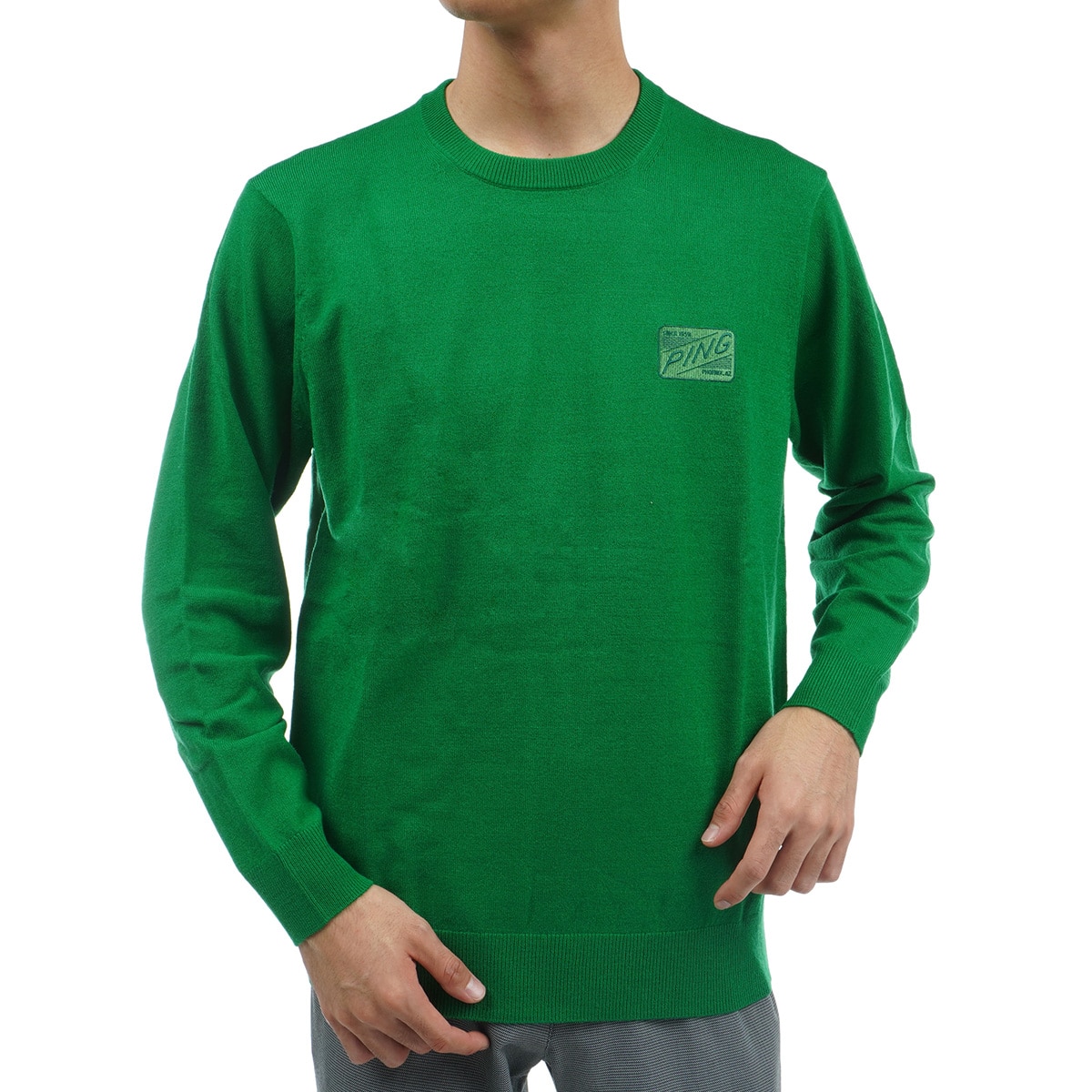 新品未使用　CPG GOLF グリーン セーター MENS ハイブリッドニットベスト グリーン/072342701