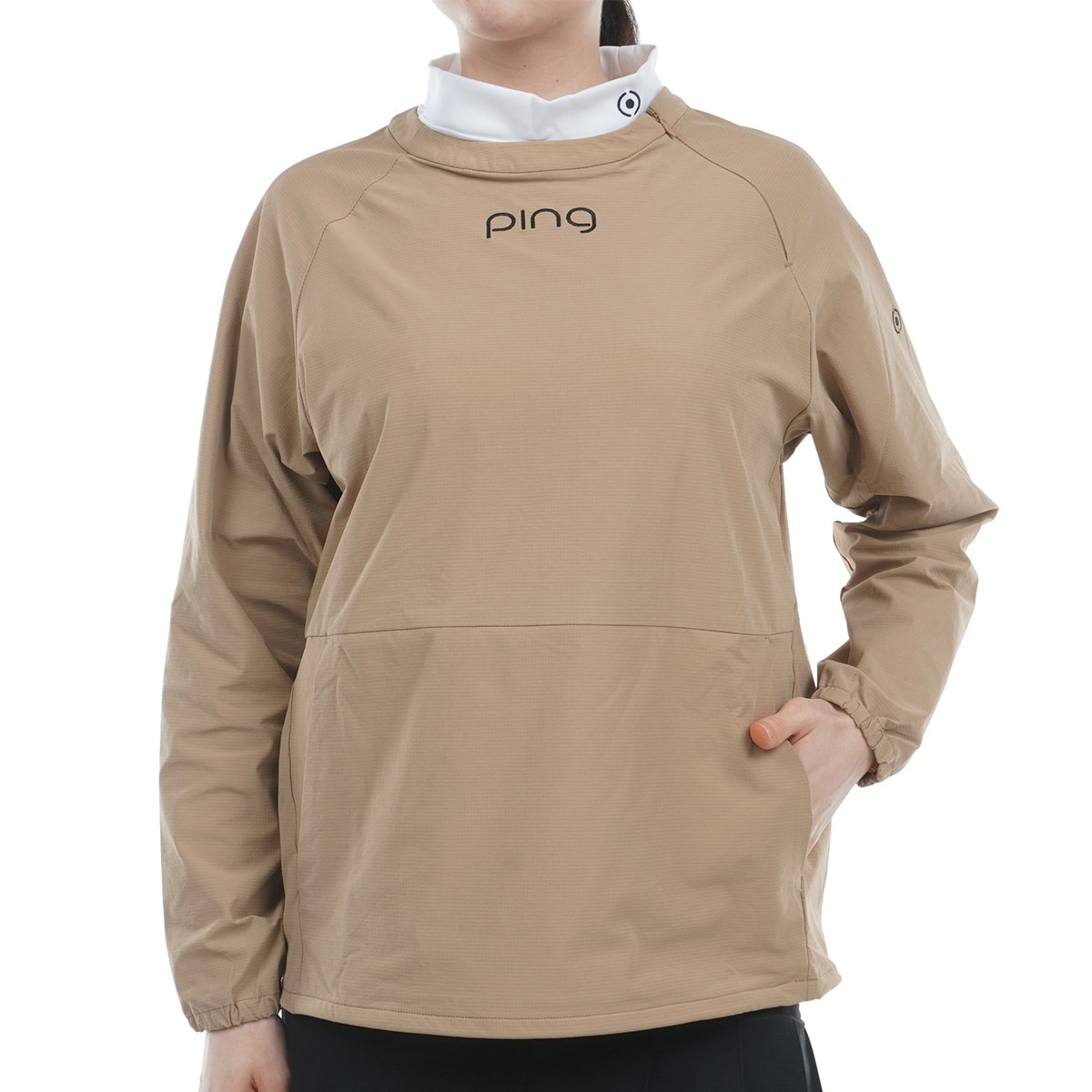 未使用のPINGの紺色のパーカー