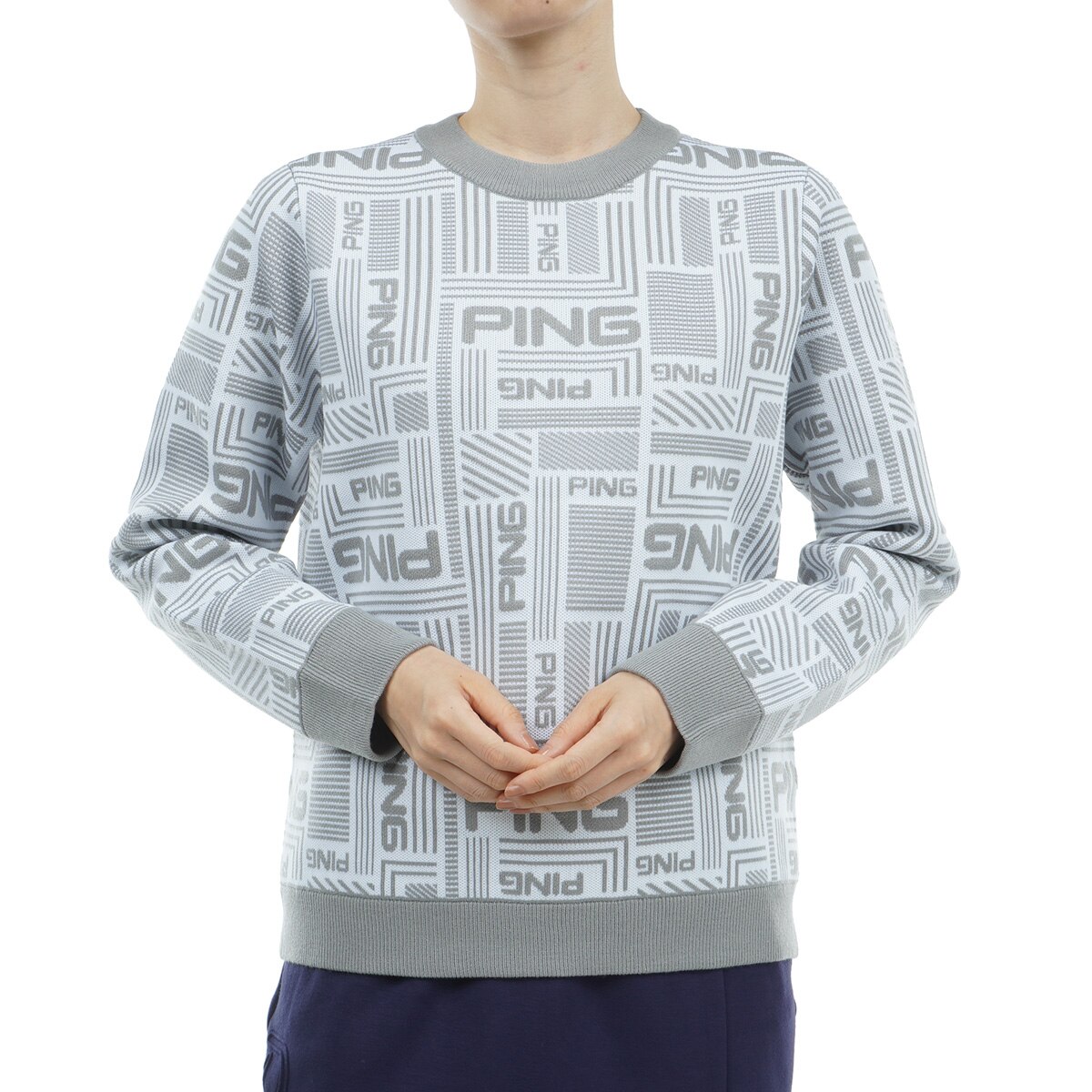 セール・アウトレット】Arizona maze柄 防風 裏付きセーター レディス