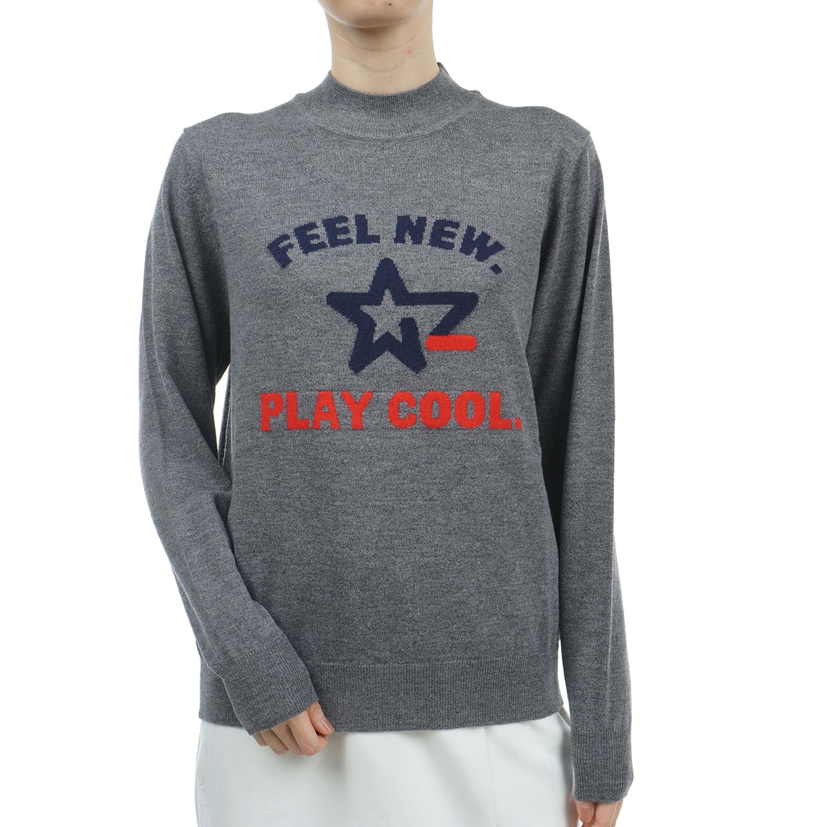 セール・アウトレット】カレッジロゴ セーター レディス(中間着