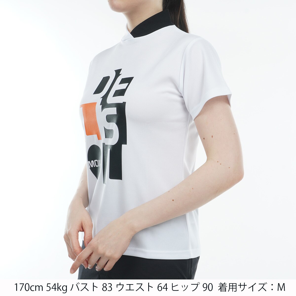 グラフィック半袖モックシャツ【レディス】 グラフィックモックネック半袖シャツ レディス(半袖シャツ