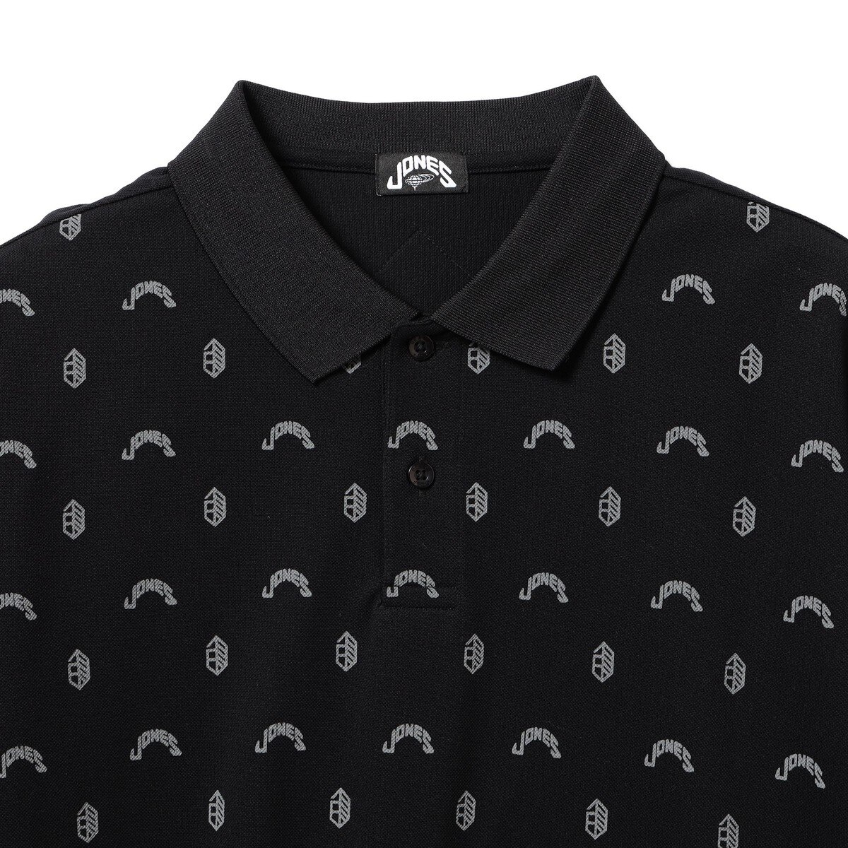 JONES × BEAMS GOLF 別注 フロント総柄 ポロシャツ(半袖シャツ