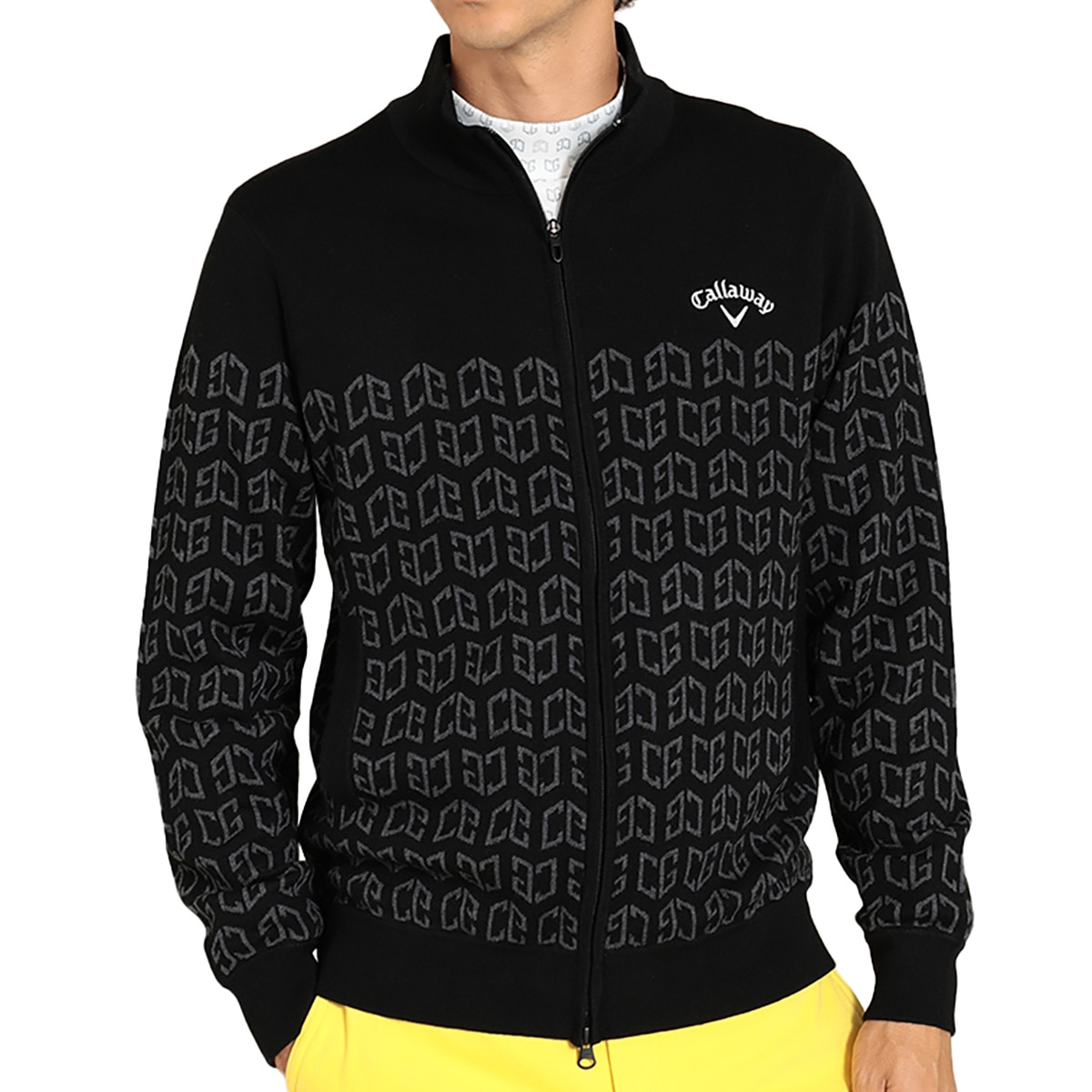 ロゴジャカードフルジップセーター(セーター)
