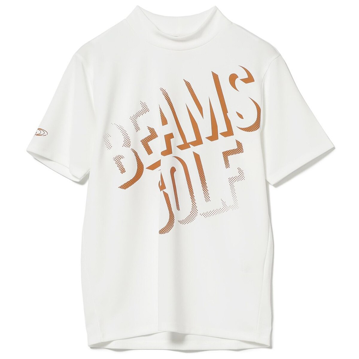 BEAMS GOLF ORANGE LABEL ビッグロゴ モックネックシャツ(半袖シャツ