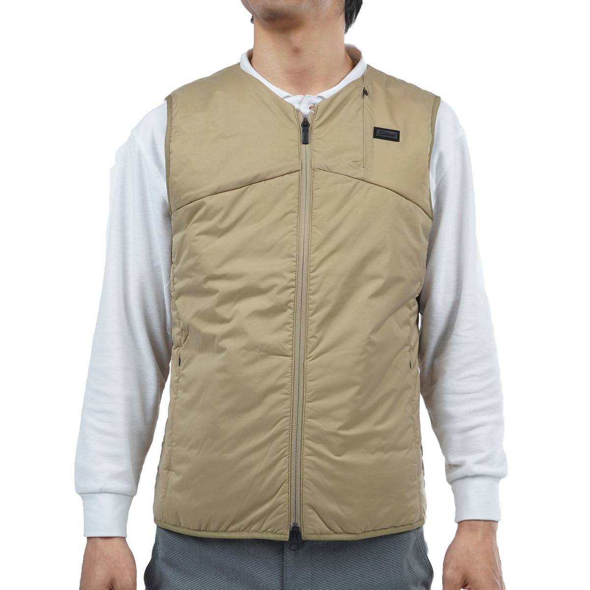 新品未使用 Titleist タイトリスト 蓄熱ナイロン キルティングベスト DICKSON ( ディックソン ) RIPSTOP VERTICAL VEST (10oz)キルティング