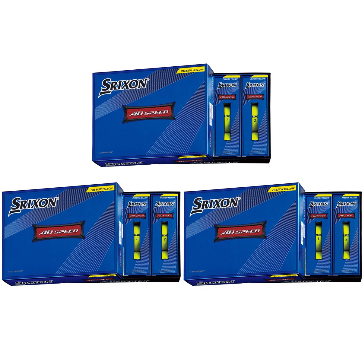 AD SPEED 2 ボール 3ダースセット(ボール（新品）)|SRIXON(ダンロップ