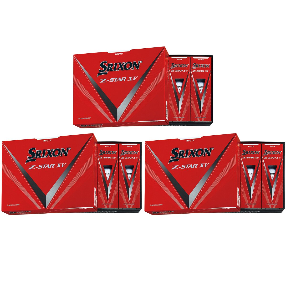 Z-STAR XV8 ボール 3ダースセット(ボール（新品）)|SRIXON(ダンロップ