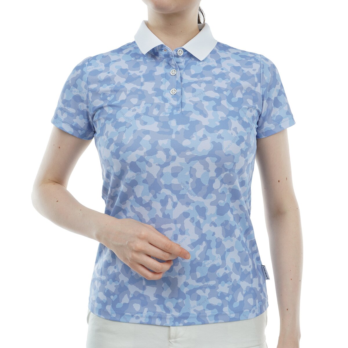 ペールプリント半袖ポロシャツ レディス(半袖シャツ・ポロシャツ)|VIVA