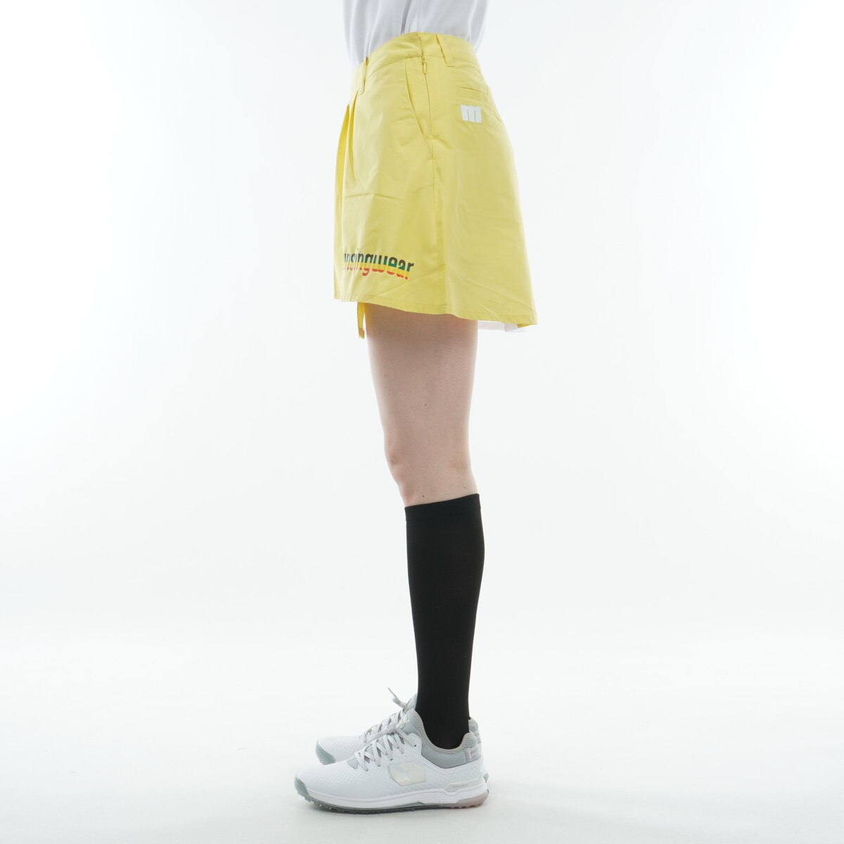 ENVOY インナーパンツ付き 撥水ラスタカラーロゴラップスカート(38cm丈