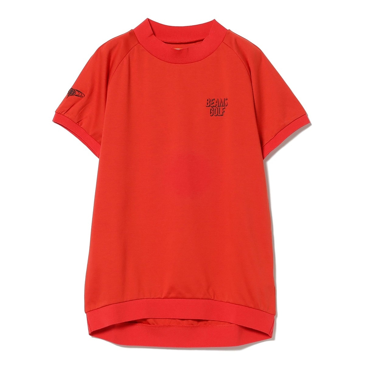 BEAMS GOLF ORANGE LABEL ラウンドテール モックネックシャツ レディス