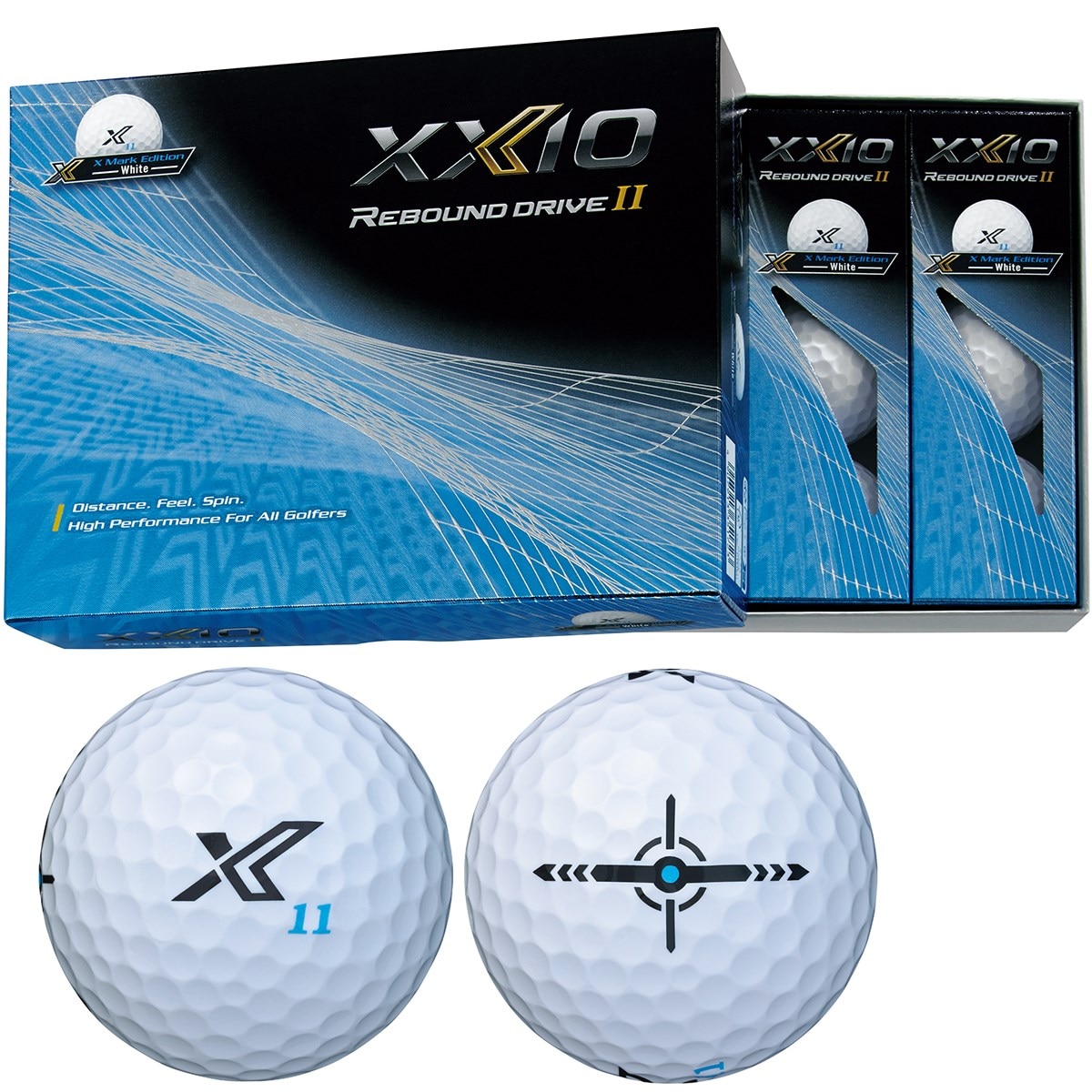 ゼクシオ リバウンド ドライブ II Xマーク エディション ボール(ゴルフボール)