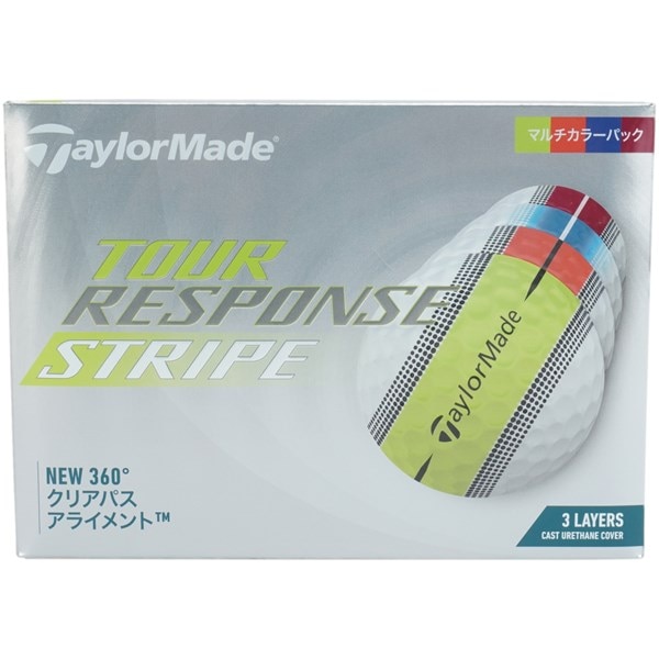 大特価】テーラーメイド ゴルフボール ツアーレスポンス ストライプ 