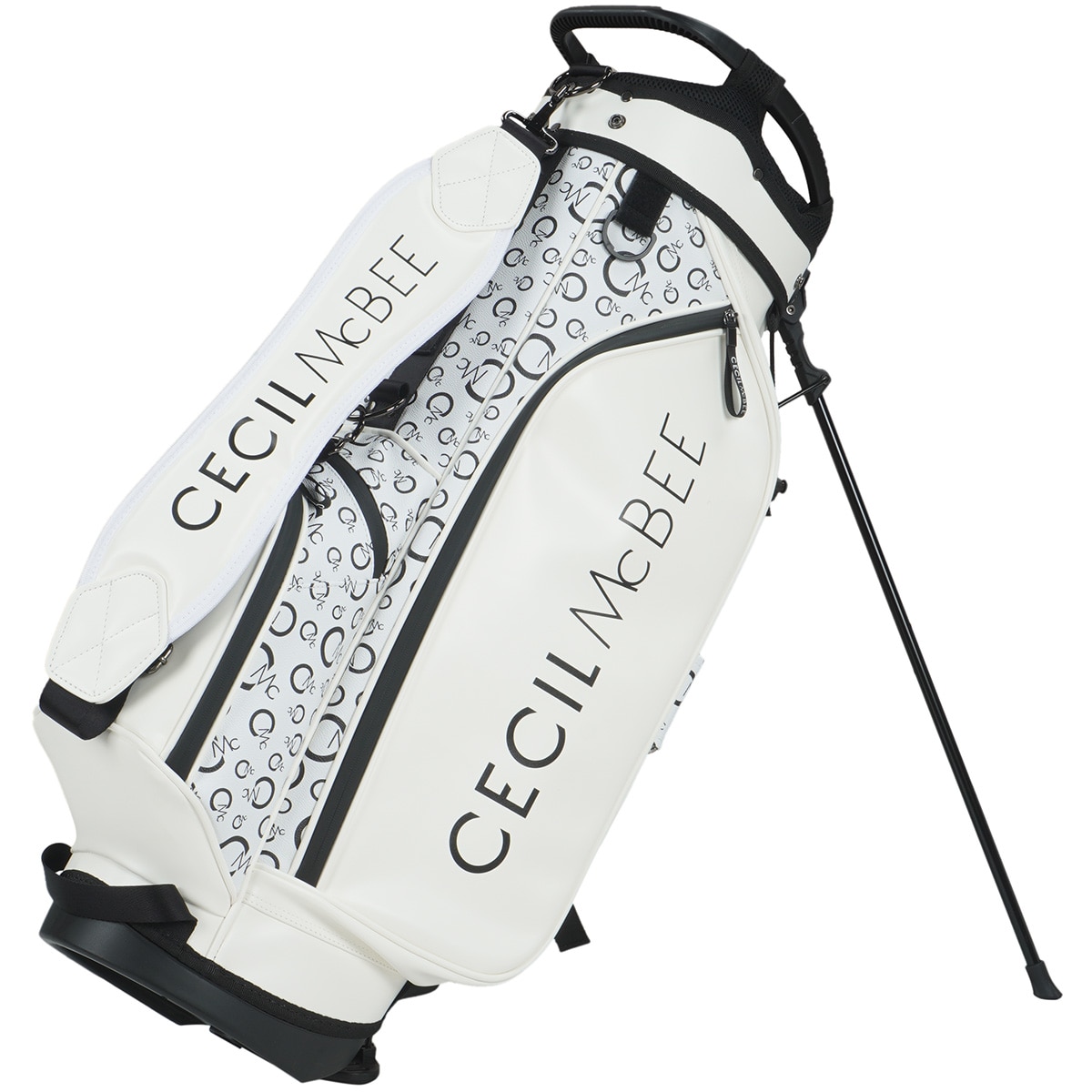 CECIL McBEE キャディバッグ　ホワイト CECIL McBEE セシルマクビーグリーン green キャディバッグ