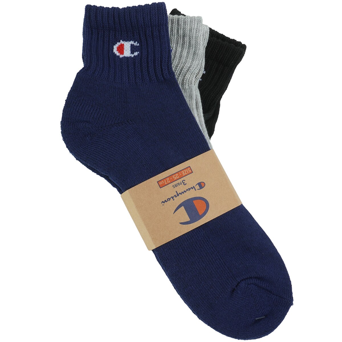 クォーターレングスソックス 3足セット(靴下)|Champion(チャンピオン