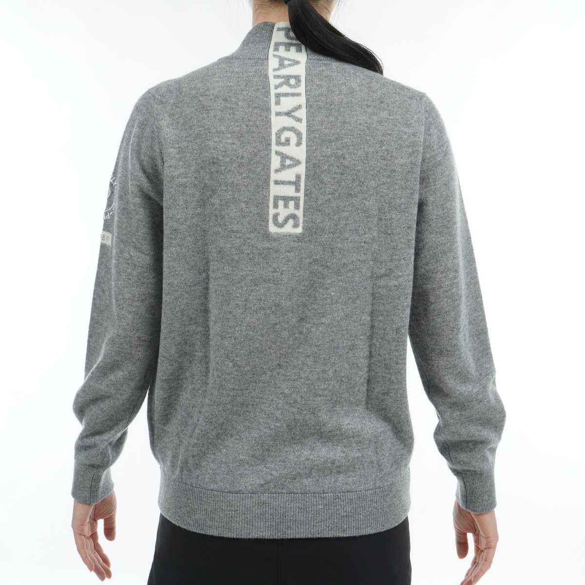 セール・アウトレット】カシミヤ天竺 前開きセーター レディス