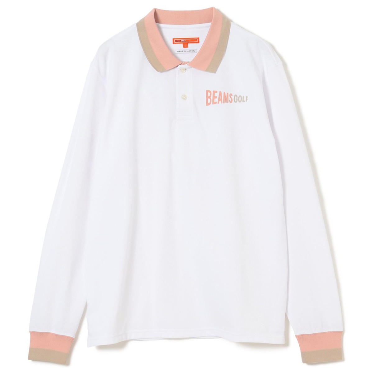 BEAMS GOLF ORANGE LABEL プライムフレックス(R)鹿の子 ロングスリーブ