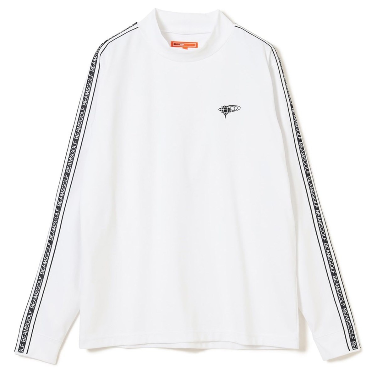 BEAMS GOLF ORANGE LABEL ラインロゴ モックネックシャツ(長袖シャツ