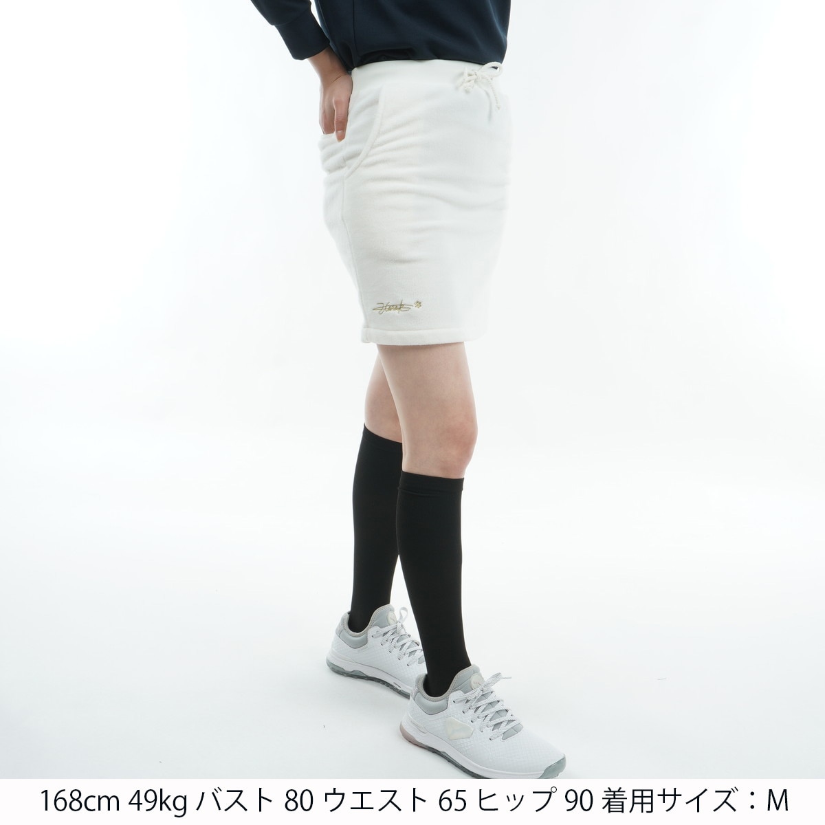 DOCUS(ドゥーカス) フリーススカート L ネイビー 定価22000円