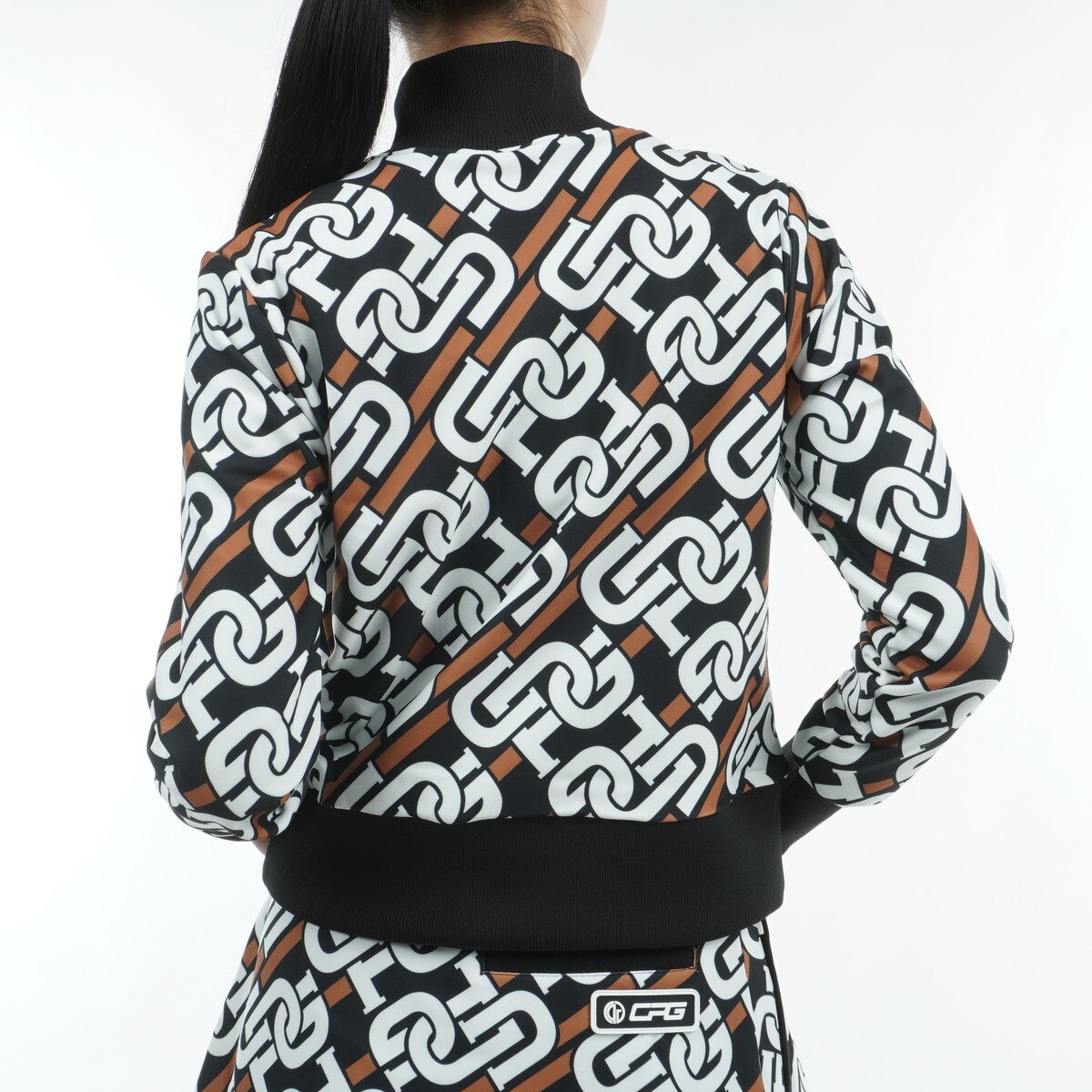 セール・アウトレット】チェーンロゴグラフィカル ストレッチブルゾン