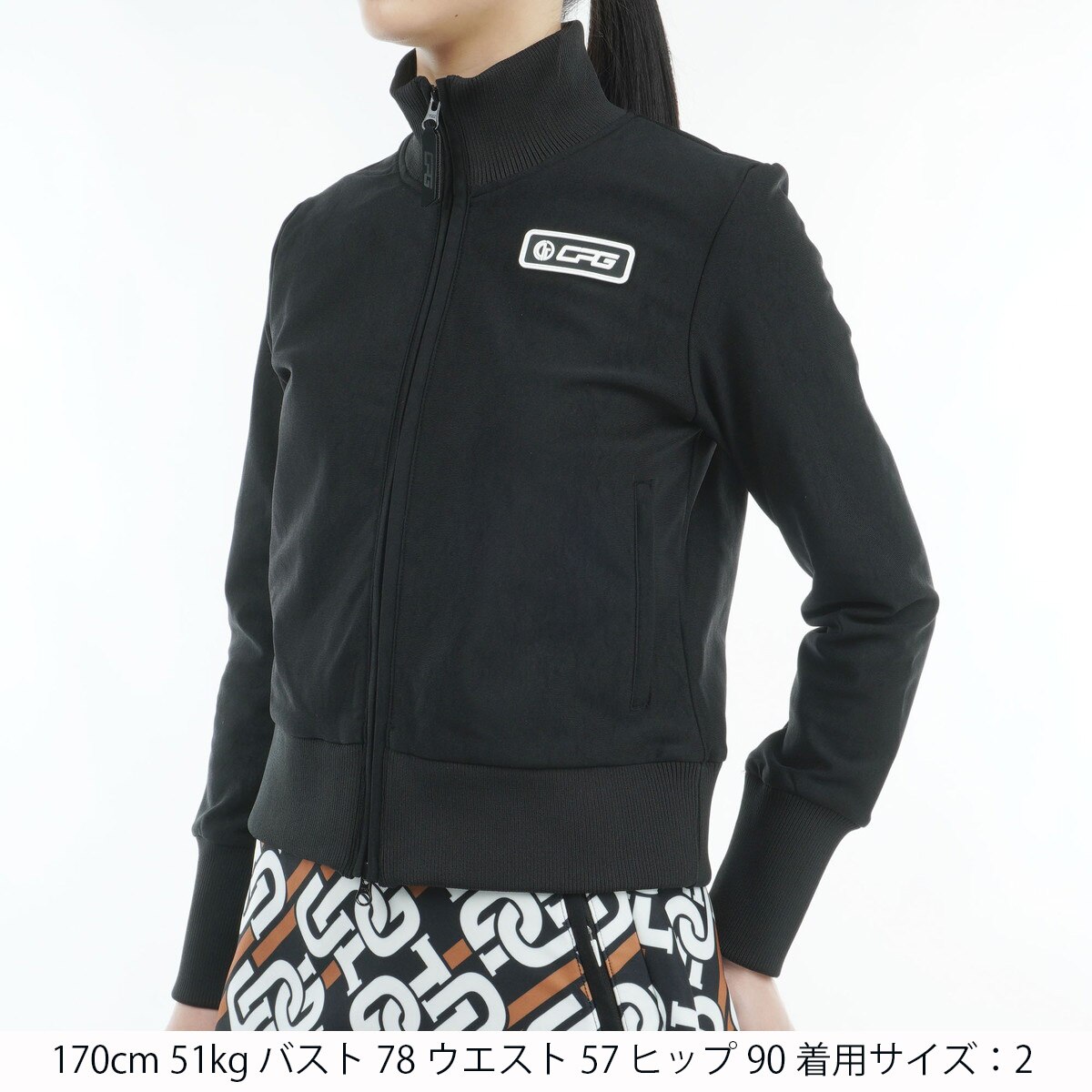 セール・アウトレット】チェーンロゴグラフィカル ストレッチブルゾン