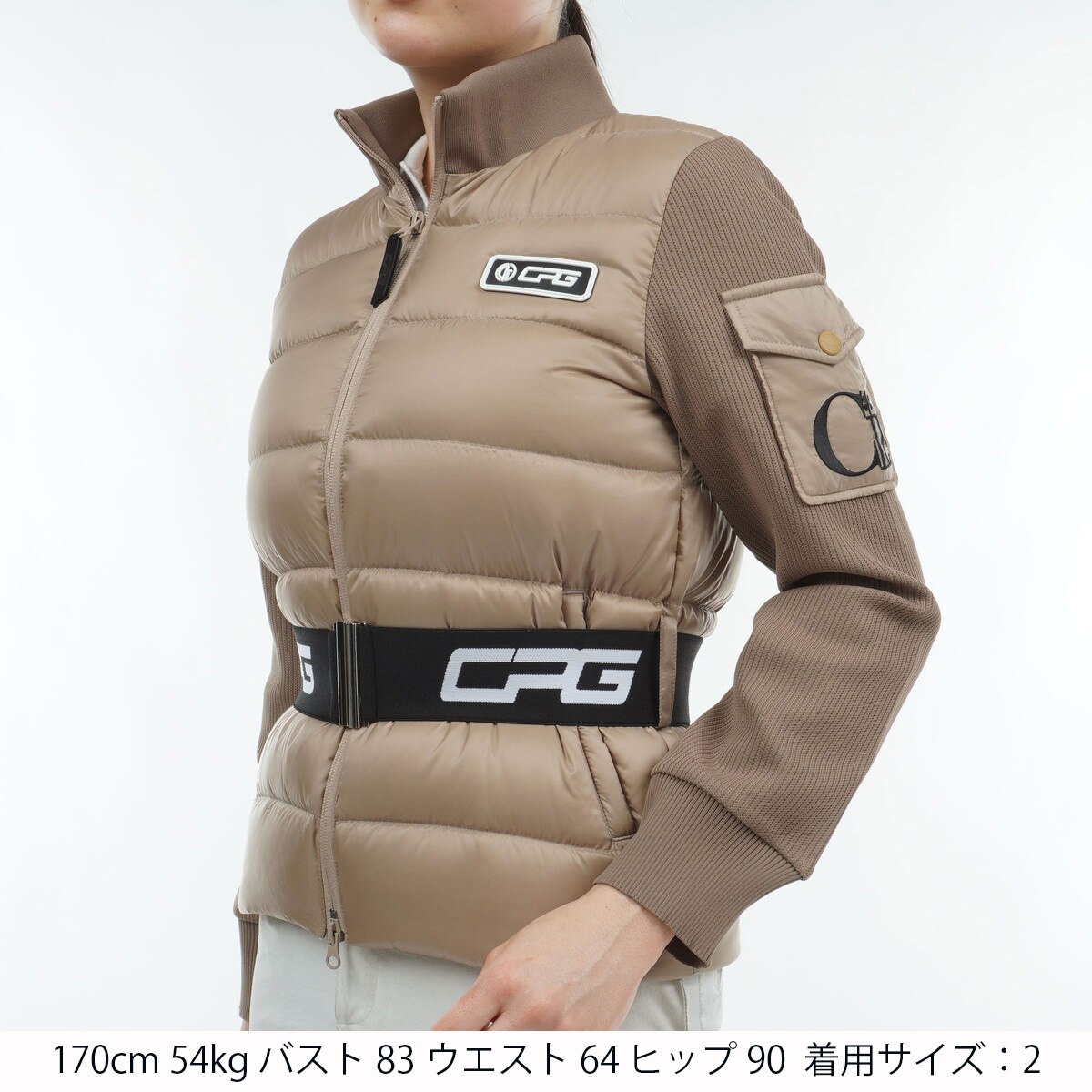 CPG シーピージーGOLF　新オシャレダウンジャケット　タグ付き新品未使用 CPG シーピージーGOLF 新オシャレダウンジャケット タグ付き新品未使用