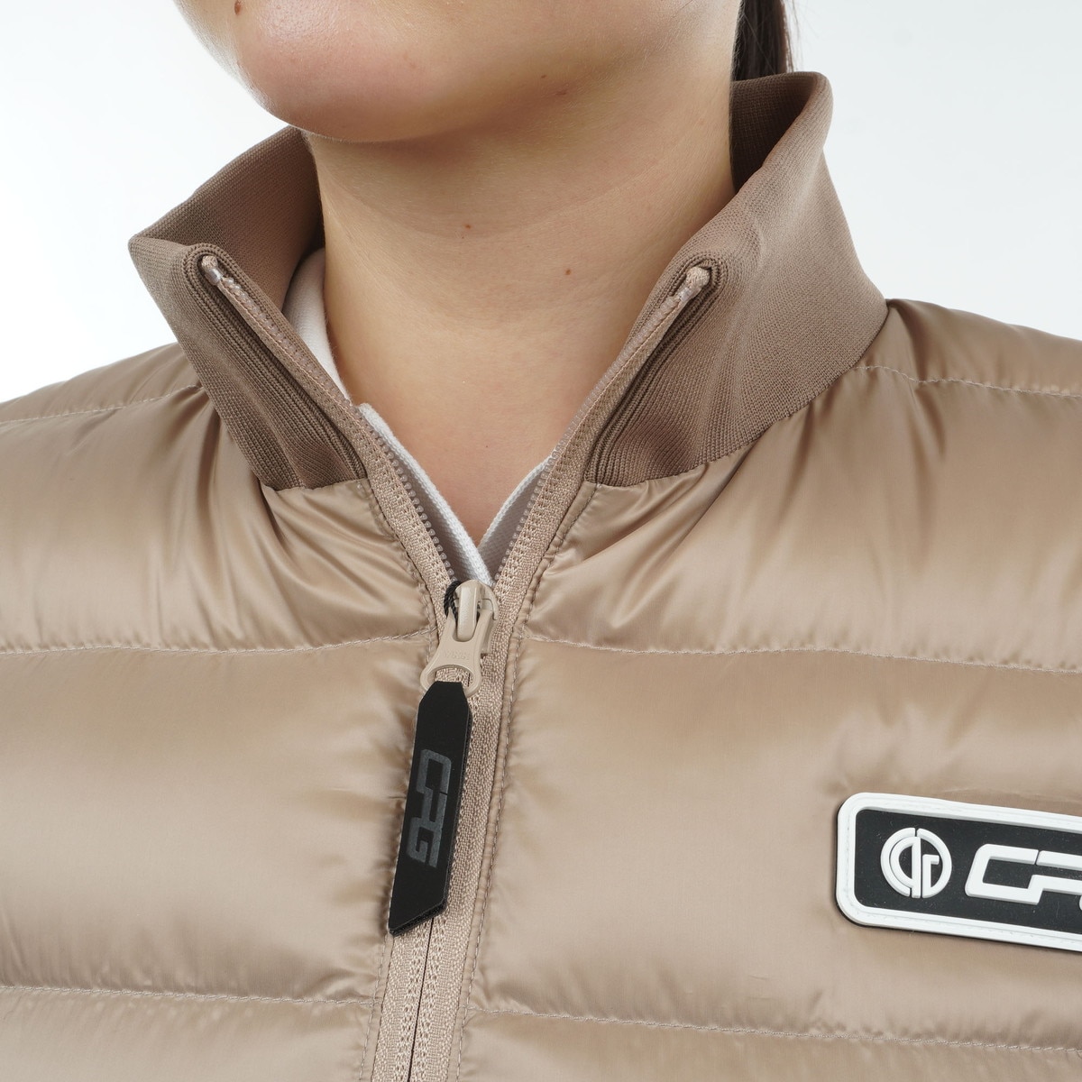 セール・アウトレット】スリーブニットダウンジャケット レディス