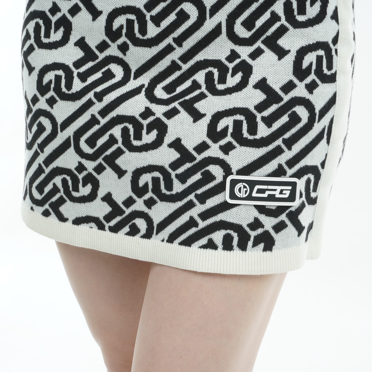 セール・アウトレット】チェーンロゴ リブスカート レディス(スカート