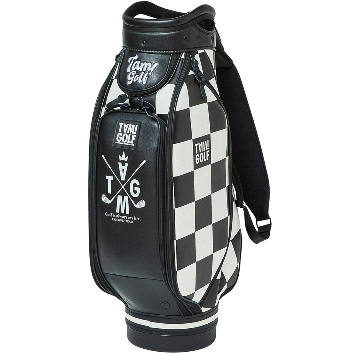 TAM！GOLF CHECKERED ツアーキャディバッグ(【男性】キャディバッグ