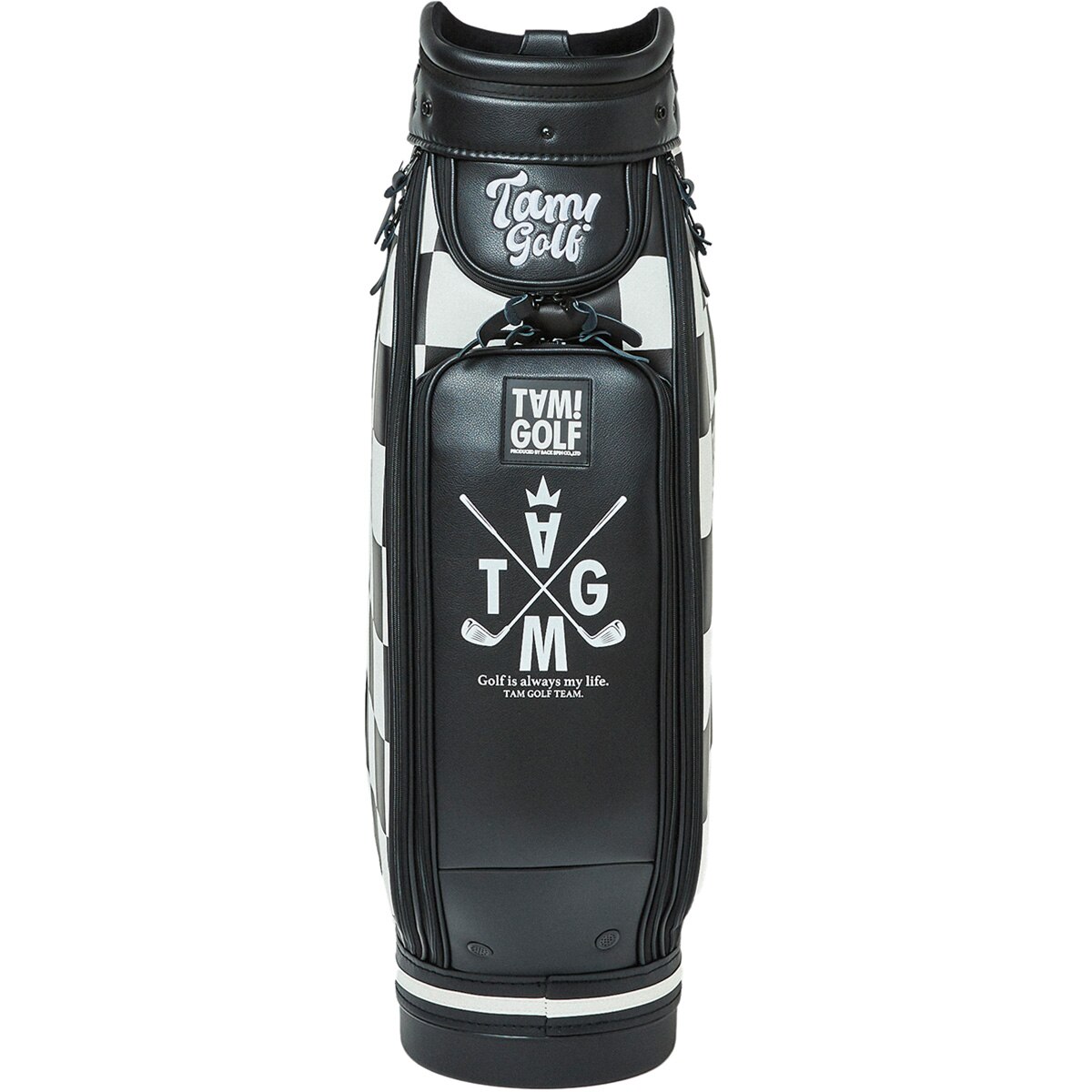 TAM！GOLF CHECKERED ツアーキャディバッグ(【男性】キャディ