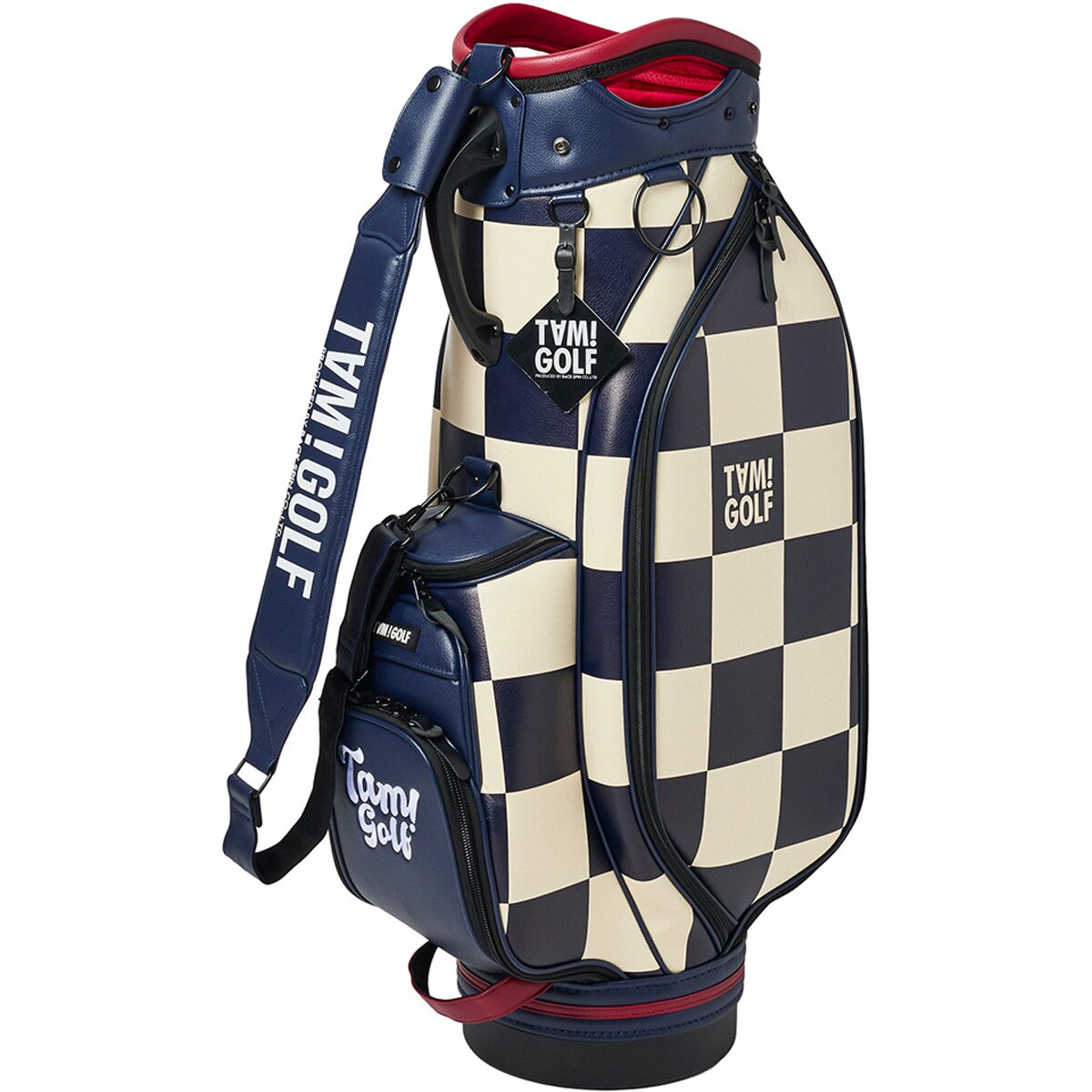 TAM！GOLF CHECKERED ツアーキャディバッグ(【男性】キャディ