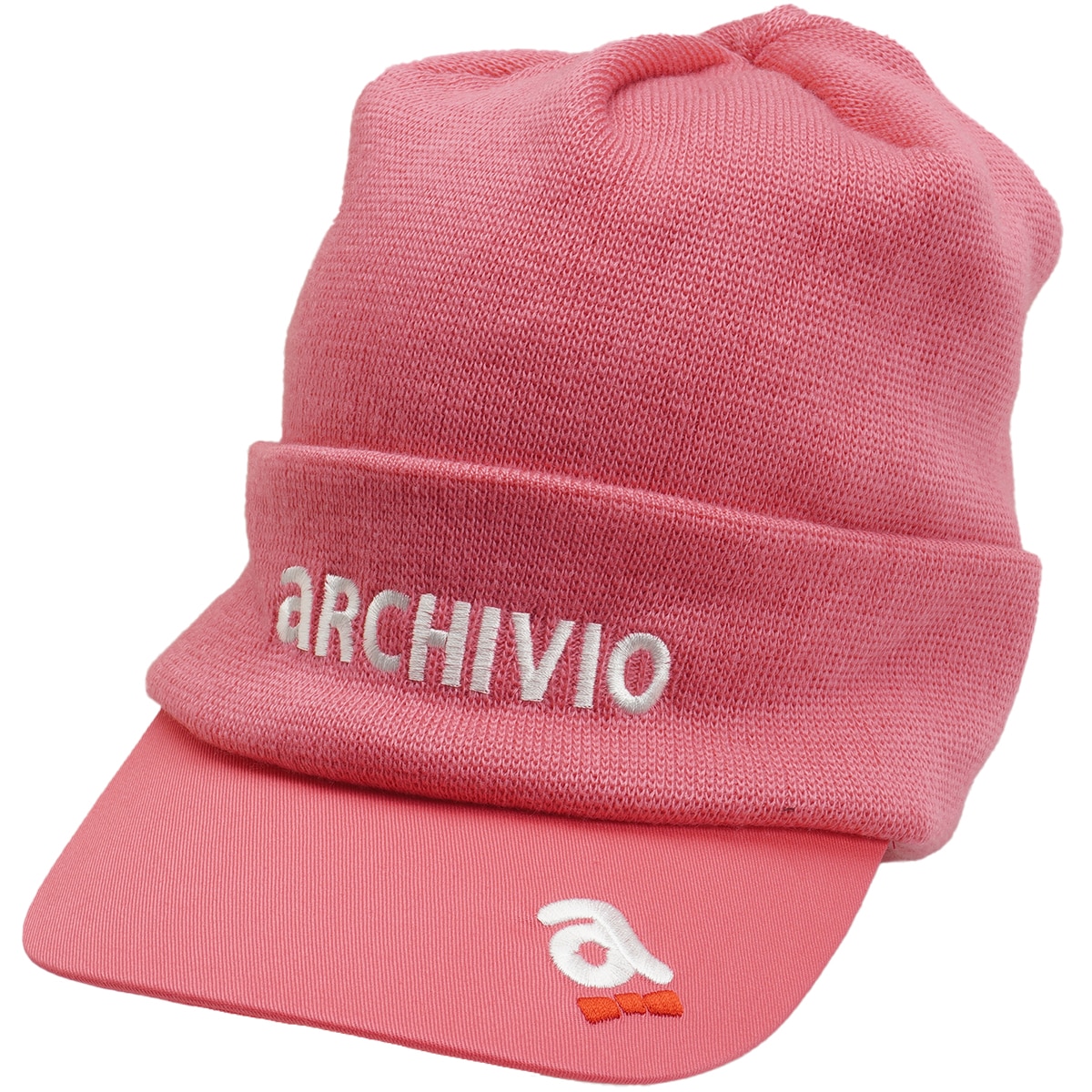 [新品未使用タグ付き] アルチビオ  ニット帽　ピンク　帽子　ゴルフ