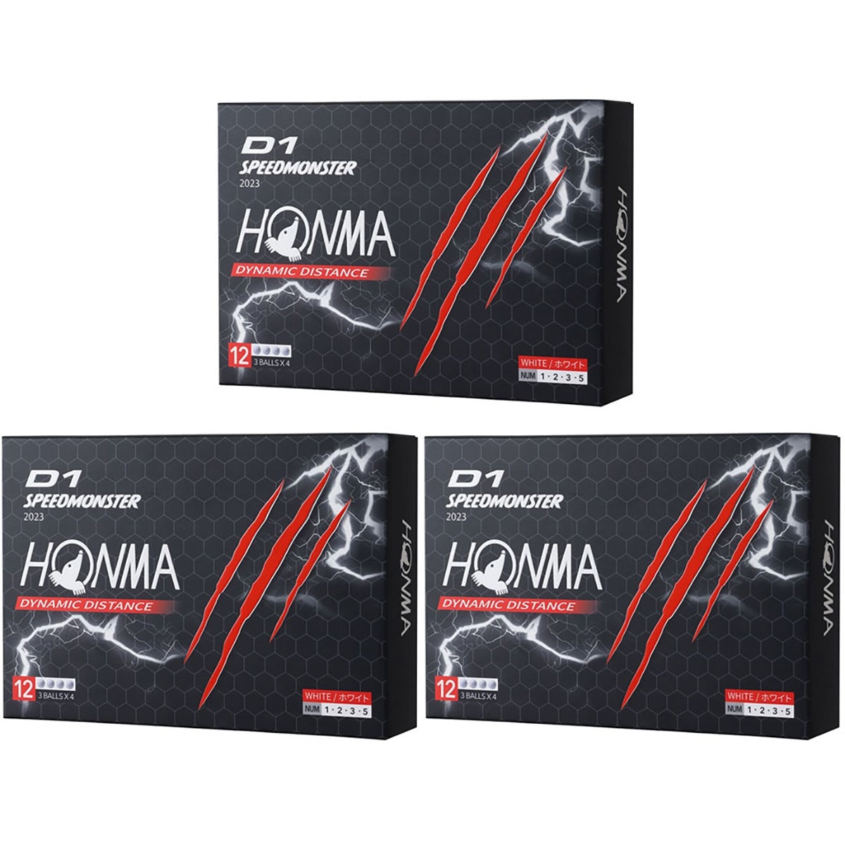 D1 スピードモンスター BT2302 ボール 3ダースセット(ボール（新品）)|HONMA(本間ゴルフ) の通販 - GDOゴルフ ショップ(0000723226)