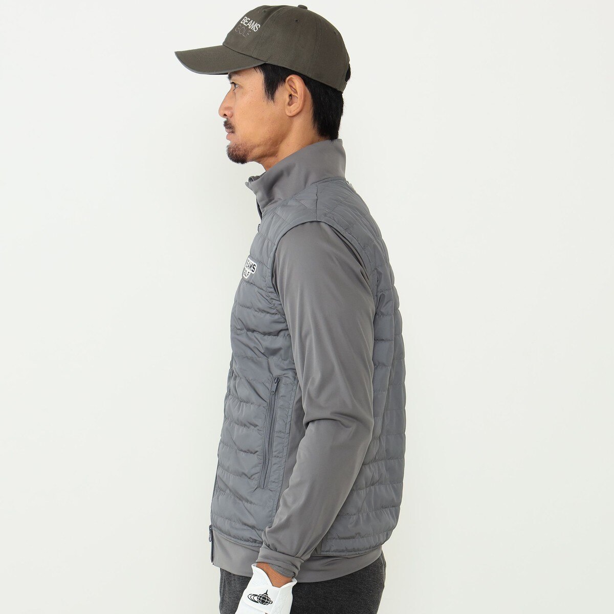 ⓁBEAMS GOLF ビームスゴルフパッカブル ２WAY パデッドブルゾン BEAMS GOLF PURPLE LABEL パッカブル 2WAY パデッドブルゾン