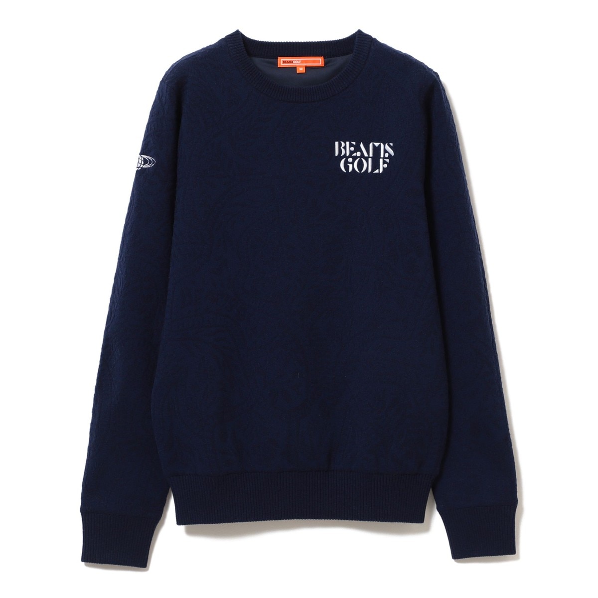 BEAMS GOLF ORANGE LABEL バティックジャカード 裏付きニット レディス(セーター)