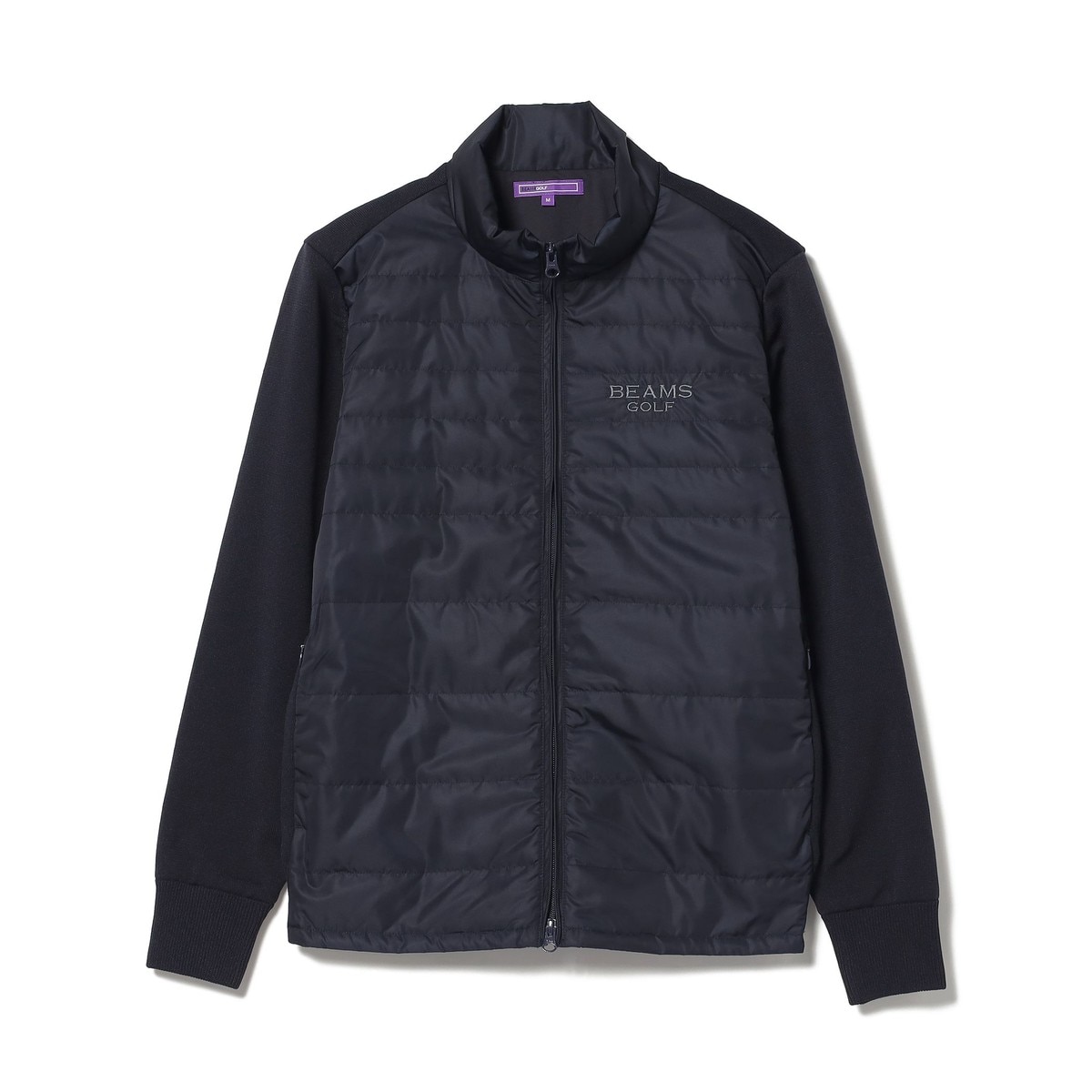 ニット BEAMS GOLF PURPLE LABEL 切り替え 裏付きニットブルゾン