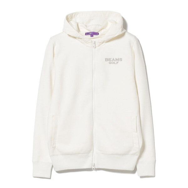 BEAMS GOLF PURPLE LABEL エアシャット 裏付きニット フルジップ  