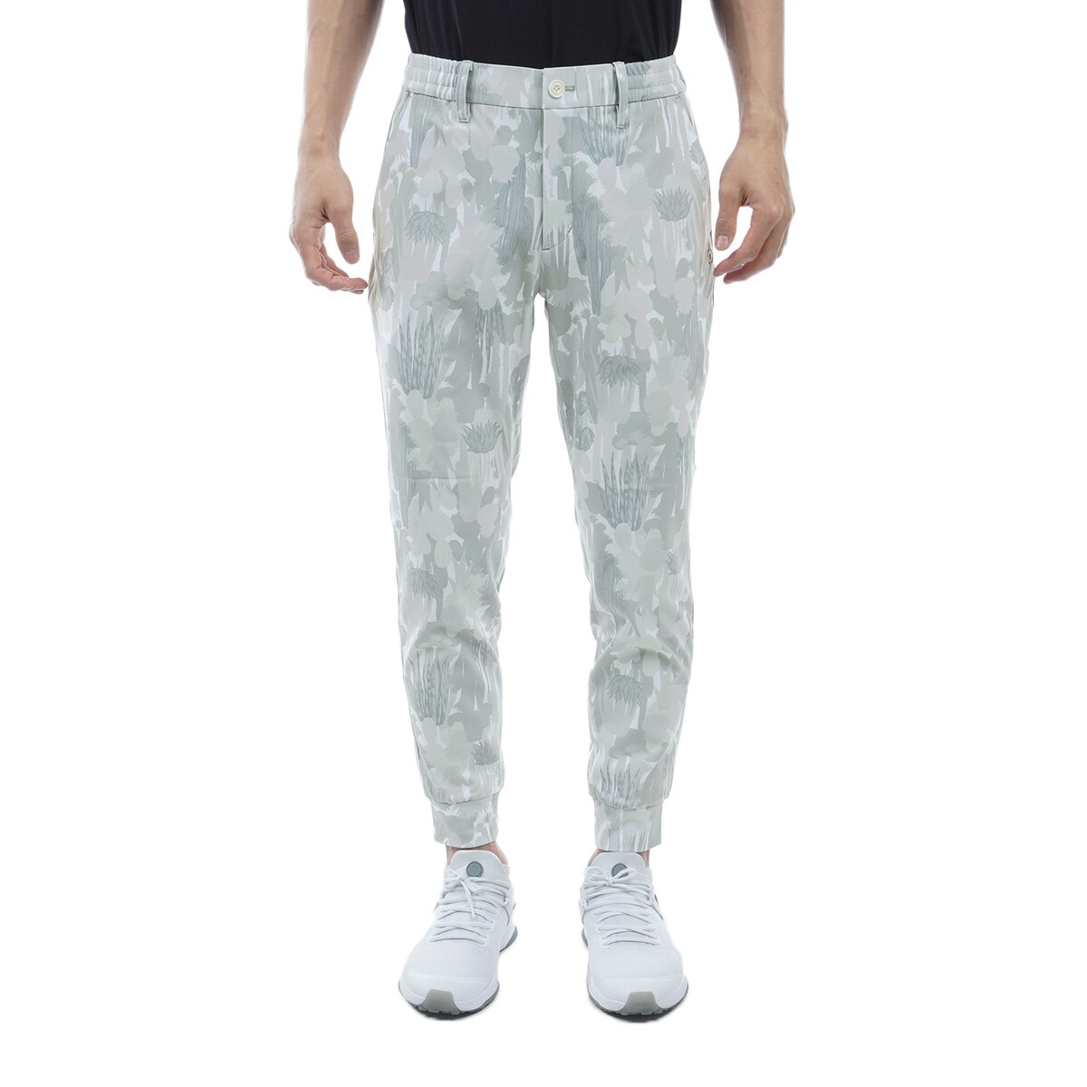 セール・アウトレット】カモフラ柄 ストレッチ ジョガーパンツ(ロング