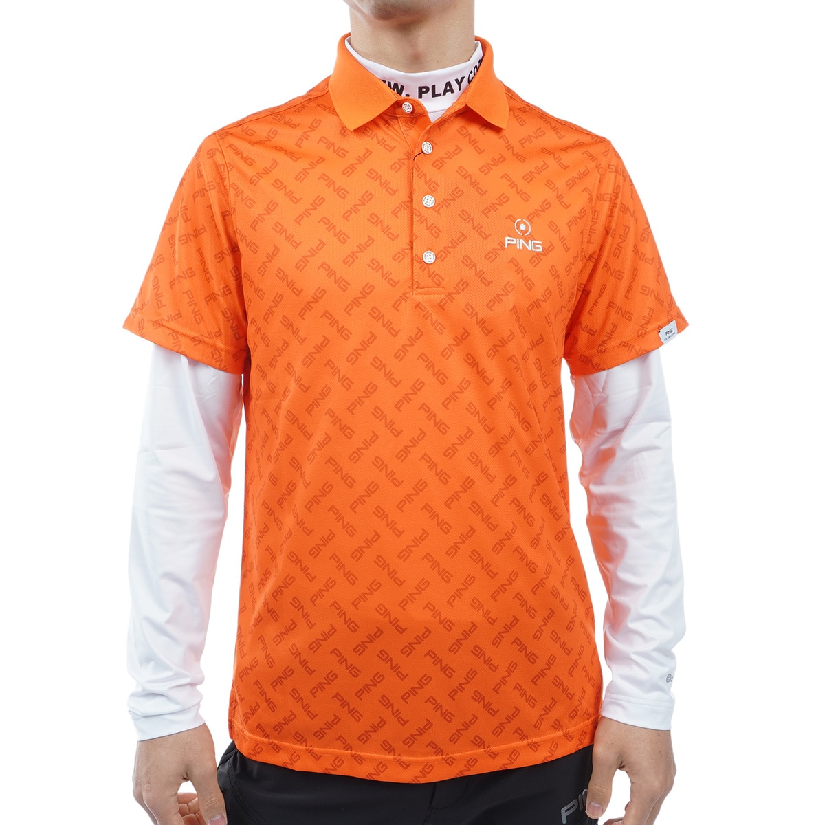 PING ポロシャツ 2色セット Lサイズ PING（ピン） ポロシャツ レイヤードツインセット メンズ : ZOZOTOWN