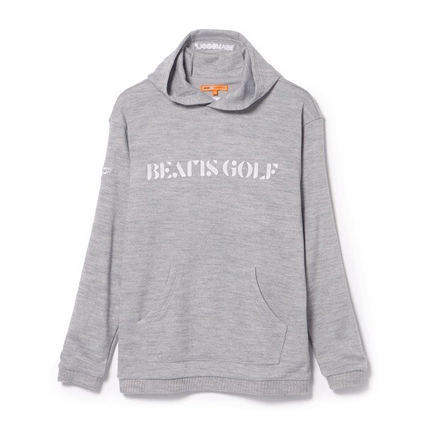 BEAMS GOLF ORANGE LABEL 裏付き ニットライク フーディー(中間着 