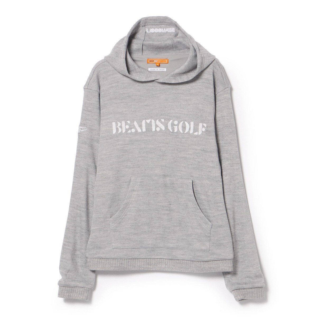 BEAMS GOLF ORANGE LABEL 裏付き ニットライク フーディー レディス