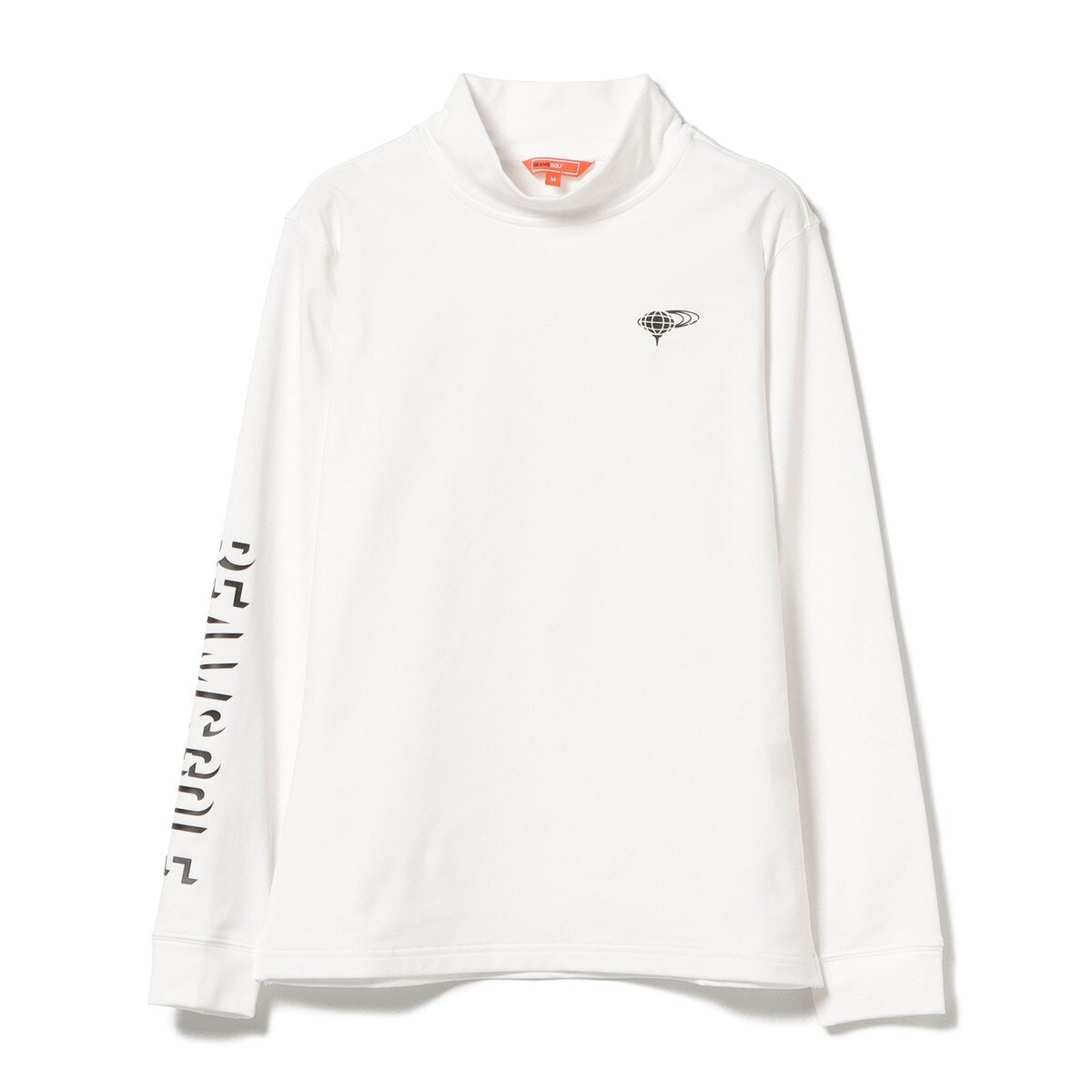 BEAMS GOLF ORANGE LABEL スリーブラインロゴ 裏起毛 モック