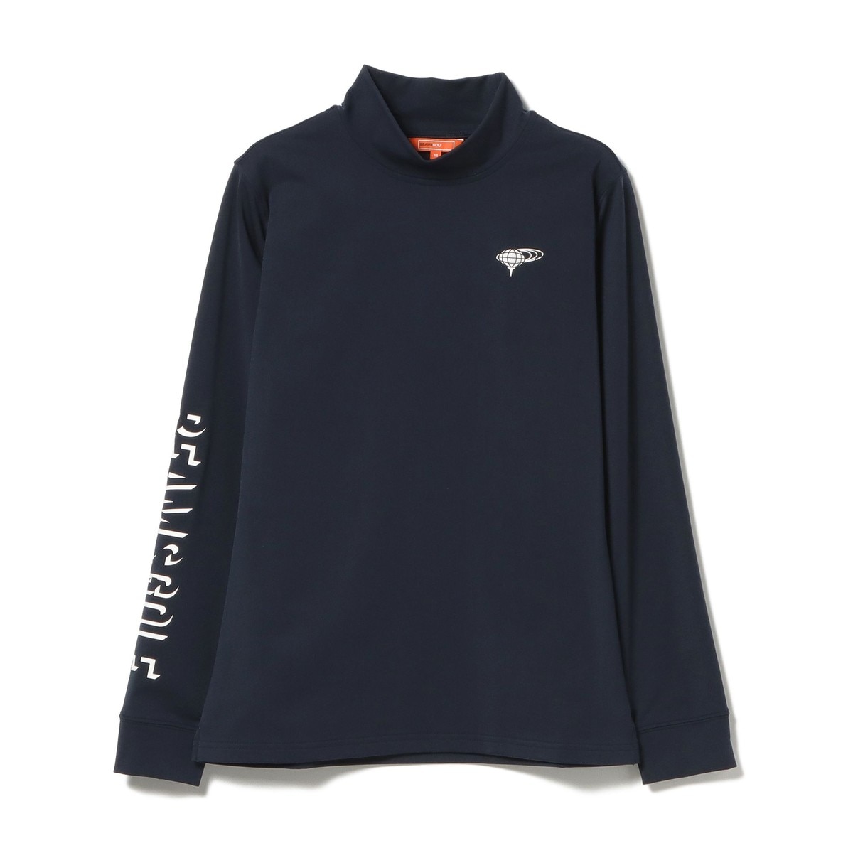 BEAMS GOLF ORANGE LABEL スリーブラインロゴ 裏起毛 モック