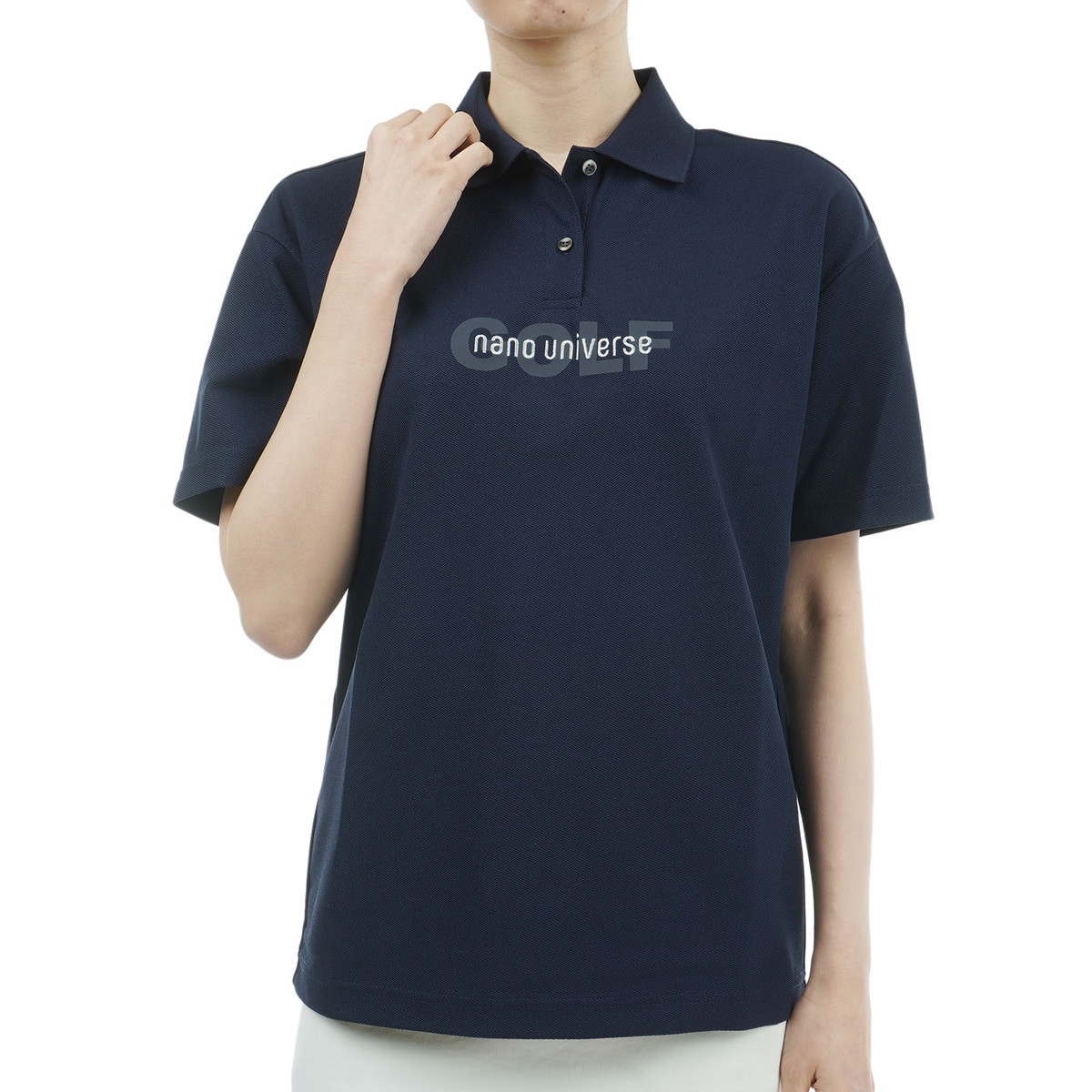 セール・アウトレット】ワイドロゴ 半袖ポロシャツ レディス(半袖