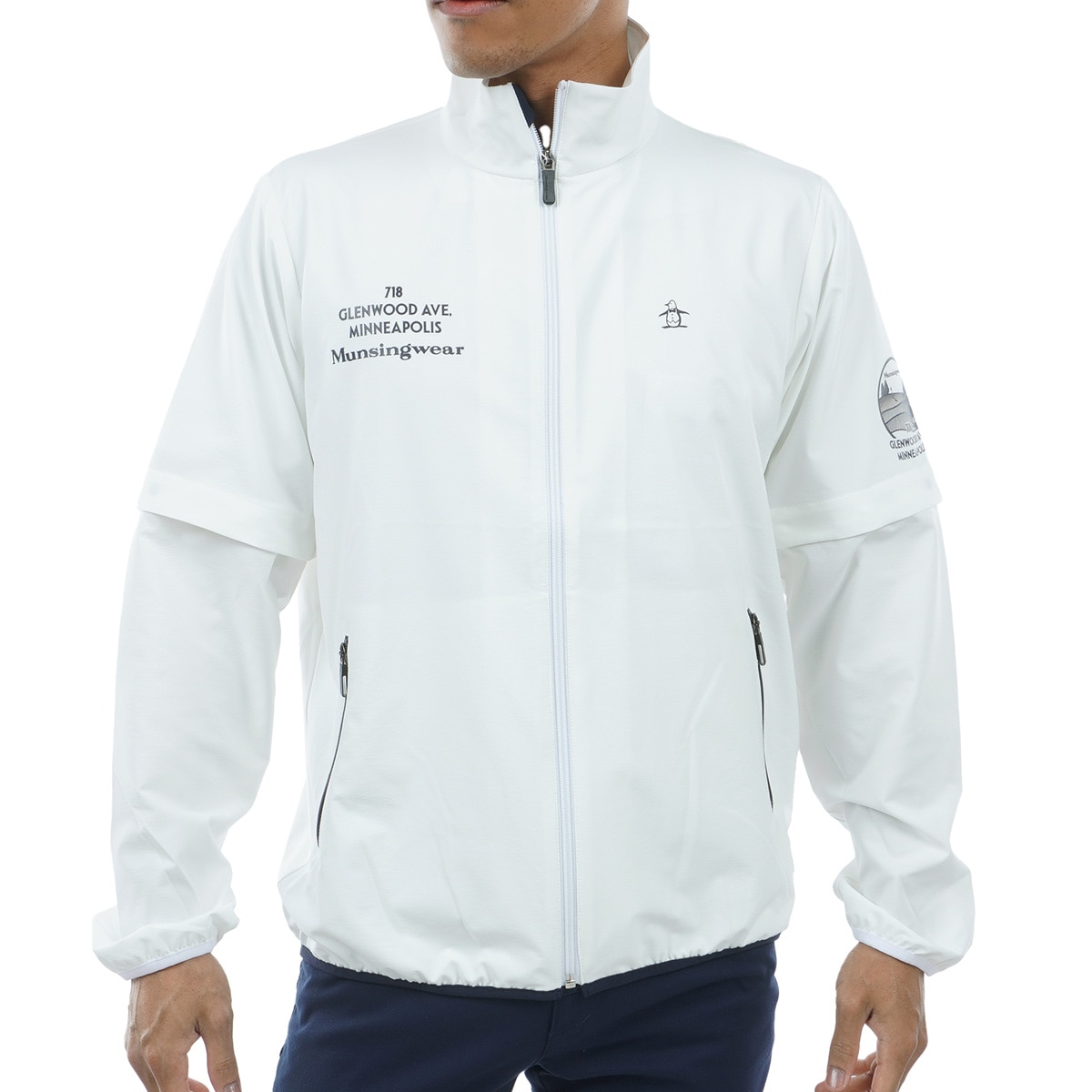 SEASON COLLECTION ストレッチ 2WAY 袖ドッキングブルゾン