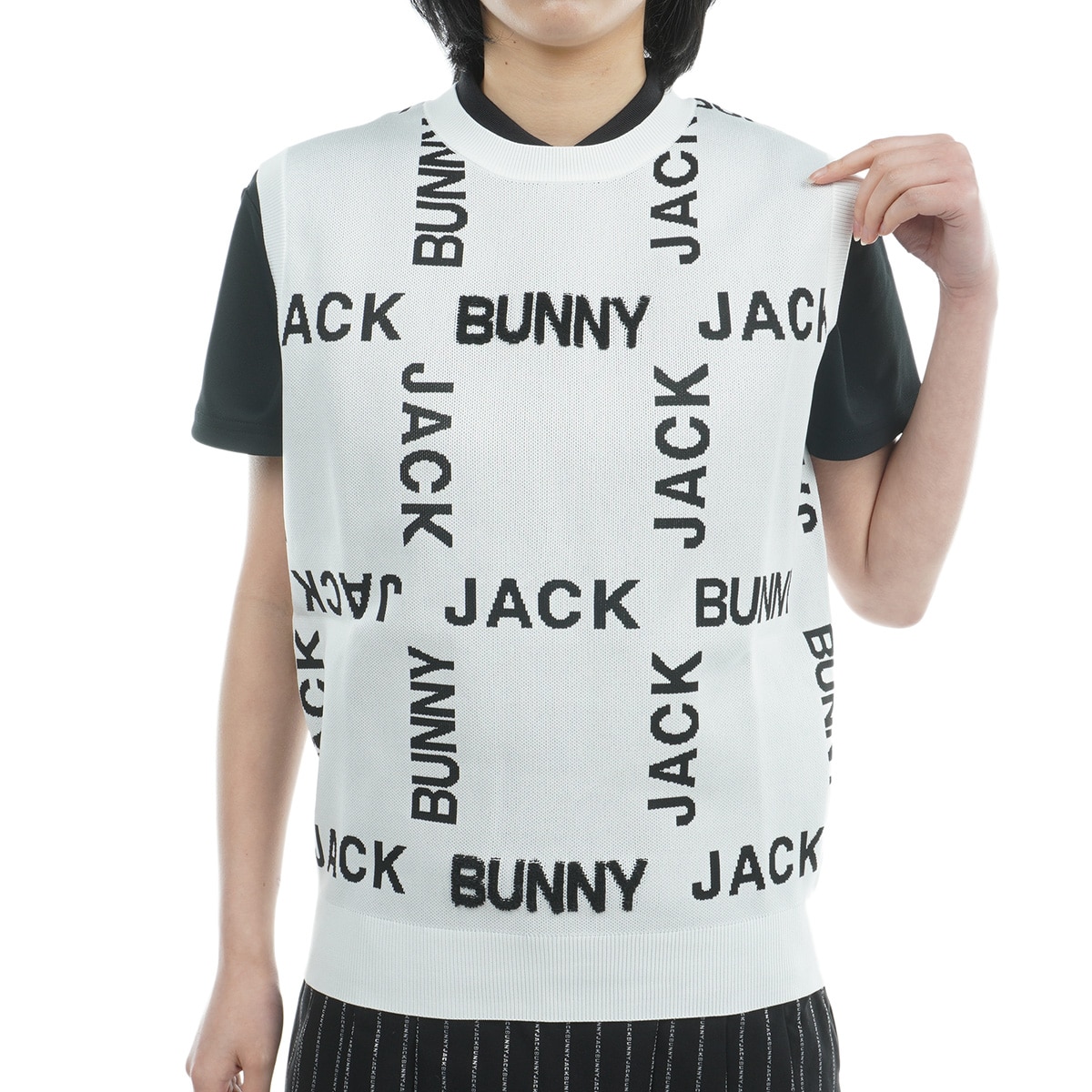 Wジャカード ニットベスト レディス(ベスト)|Jack Bunny!!(ジャック