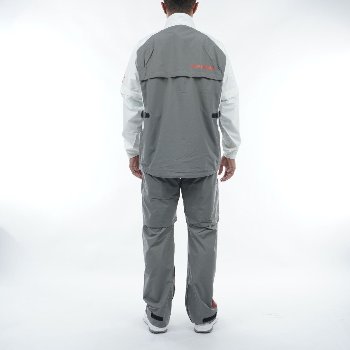 le coq sportif レインウェアセット 黒/グレー 3L le coq sportif golf 【上下セット】【ストレッチフォーサー