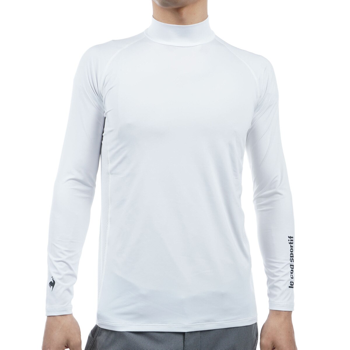 CPG GOLF 長袖ハイネックシャツ ホワイト サイズ：2 CPG GOLF シーピージーゴルフ ハイネック 長袖Tシャツ