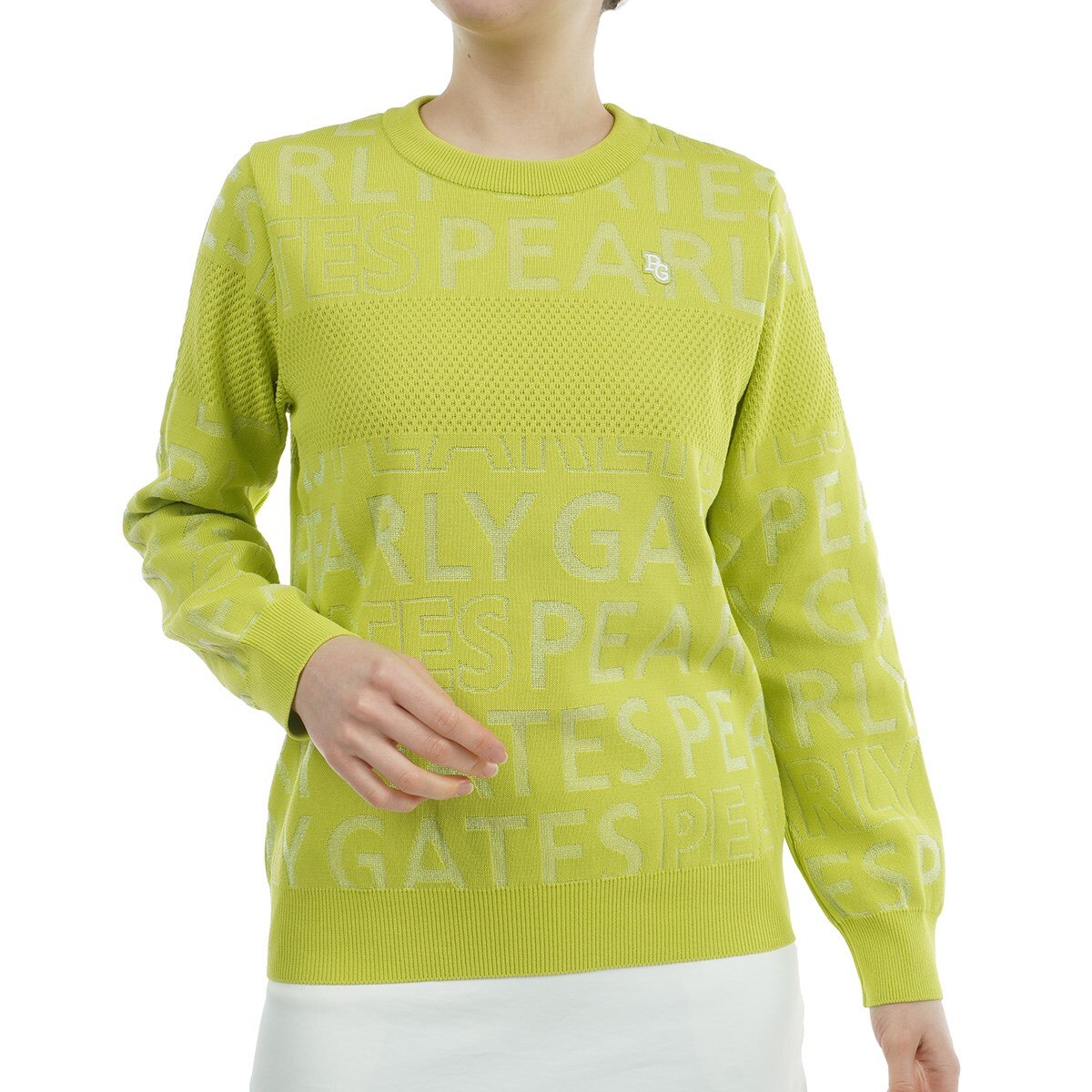 PEARLY GATES 黄緑　パーリーゲイツ　セーター サイズ5 カシミヤ PEARLY GATES 黄緑パーリーゲイツセーター サイズ5 カシミヤ